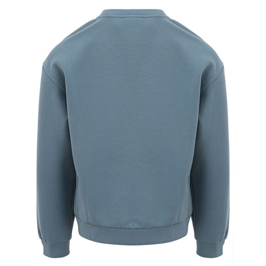 EA7 Emporio Armani Elegant Blue Sweater for Sophisticated Style