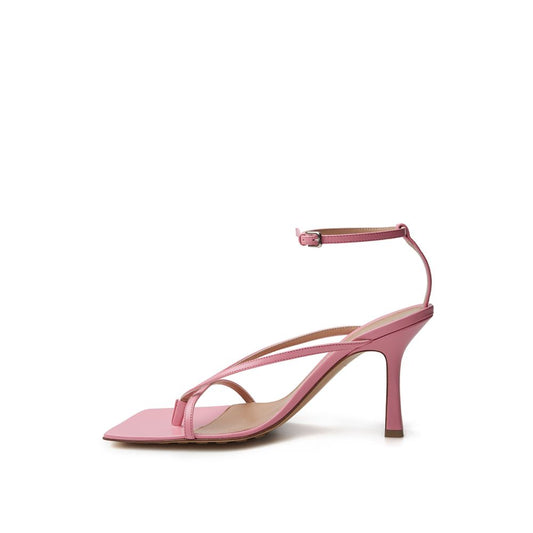 Bottega Veneta Elegant Pink Leather Sandals