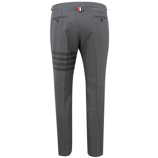 Thom Browne Elegant Gray Wool Trousers for the Modern Gentleman