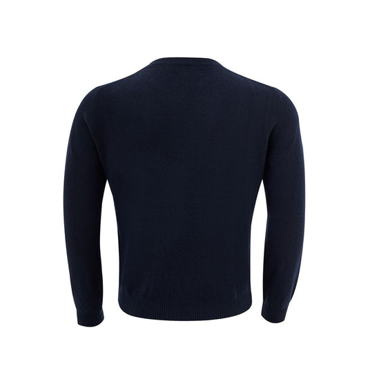 Valentino Elegant Blue Wool Sweater for Men