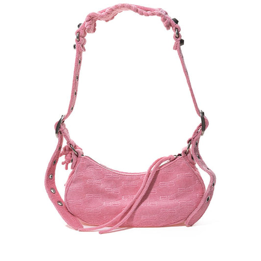 Balenciaga Elegant Pink Cotton Handbag