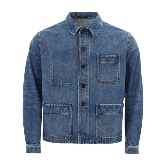 Tom Ford Elevated Denim Jacket in Multicolor Finesse