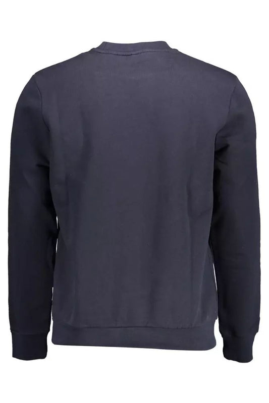 Napapijri Blue Cotton Logo Print Sweatshirt
