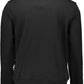 Plein Sport Sleek Black Cotton Sweatshirt with Bold Accents