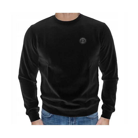 Plein Sport Sleek Cotton Blend Crewneck Sweatshirt