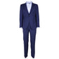 Made in Italy Elegant Gentlemen's Navy Blue Two-Piece Suit