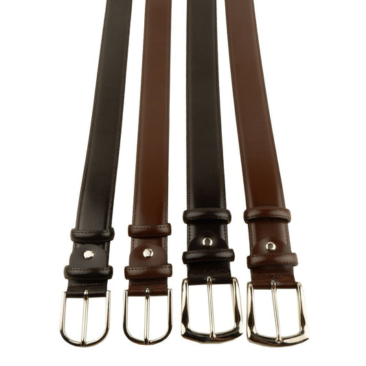 Made in Italy Elegant Milano Leather Belt Quartet
