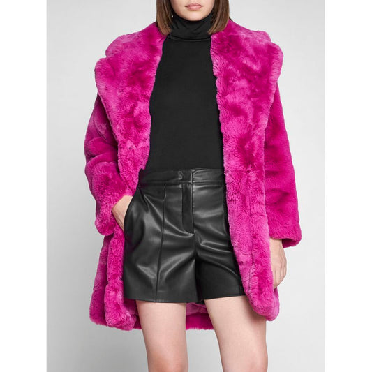 Apparis Chic Pink Faux Fur Jacket - Eco-Friendly Winter Essential