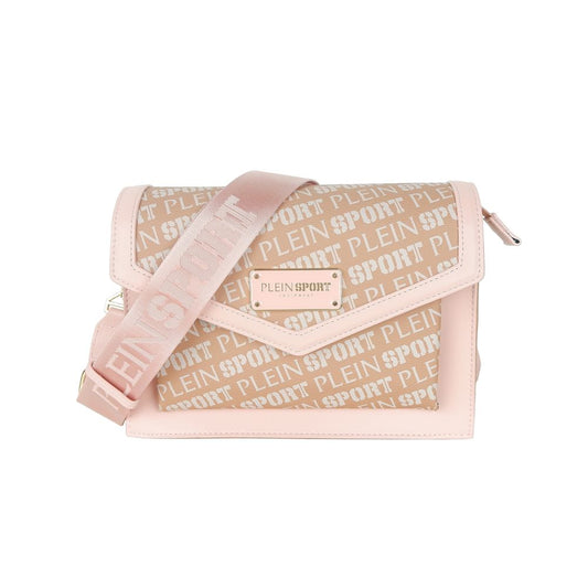 Plein Sport Pastel Pink Polyamide Crossbody Bag
