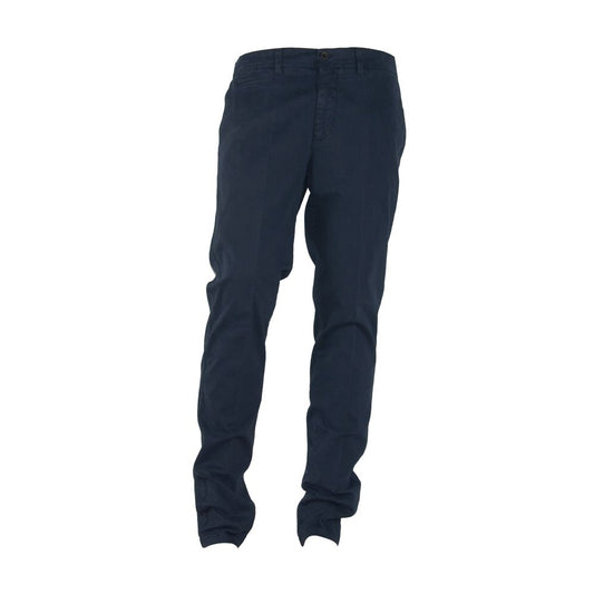 Made in Italy Elegant Blue Winter Trousers