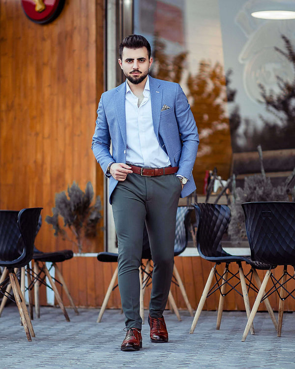 Men's Fine Gauge Knit Slim Fit Untucked Dress Shirt Men's Fine Gauge Knit Slim Fit Untucked Dress Shirt