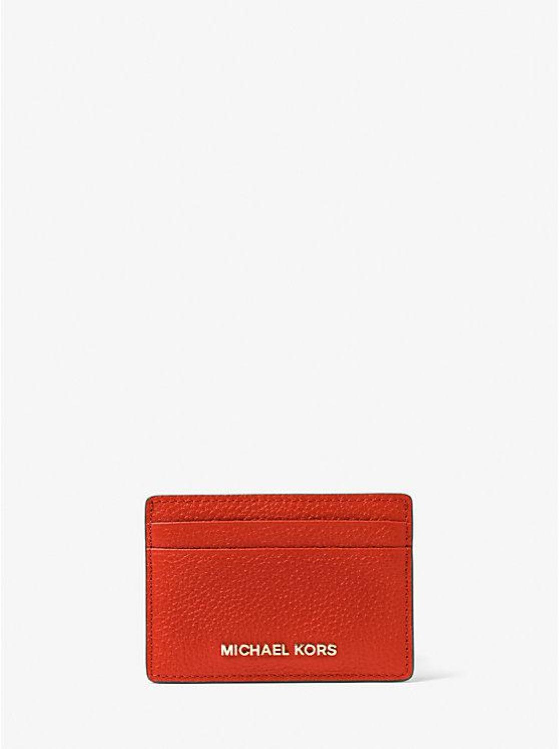 Pebbled Leather Card Case