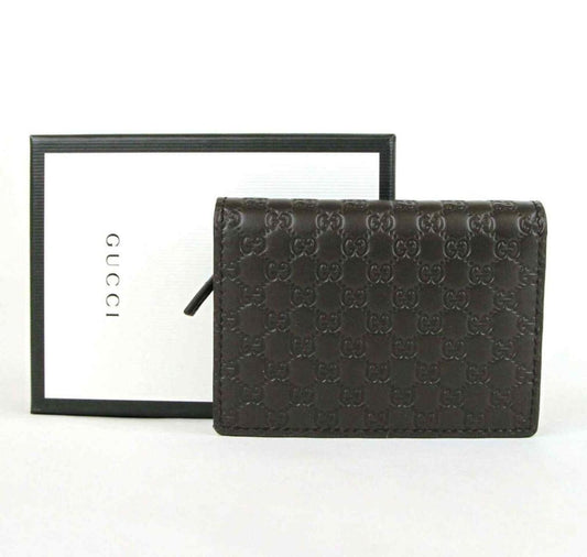 Gucci Men's  Microguccissima Leather Bi-fold Card Case Wallet