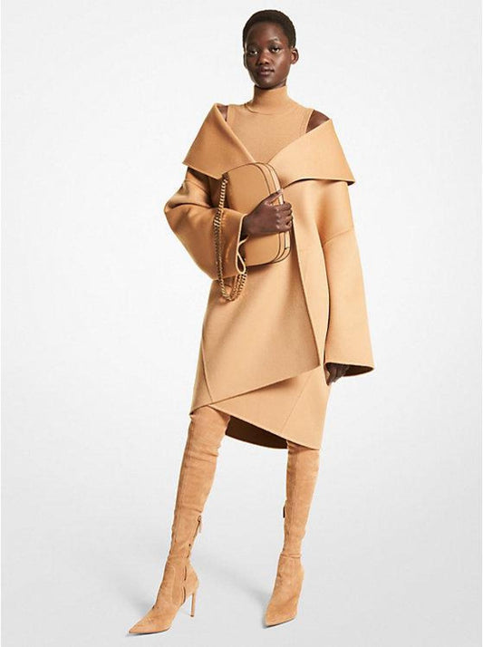 Double Faced Wool Melton Clutch Coat