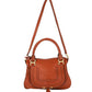 Chloe Medium Marcie Bag in Brown Leather