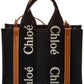 Chloé Woody Small Canvas & Leather Tote