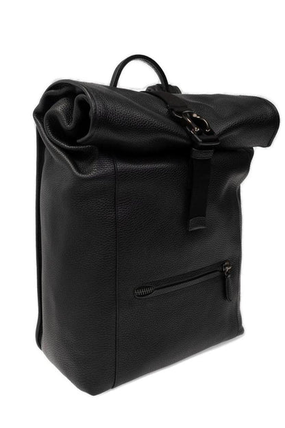 Coach Zip Detailed Buckled Backpack