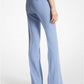 Haylee Double Crepe Sablé Flared Trousers