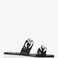 Scarlett Chain Link Leather Slide Sandal