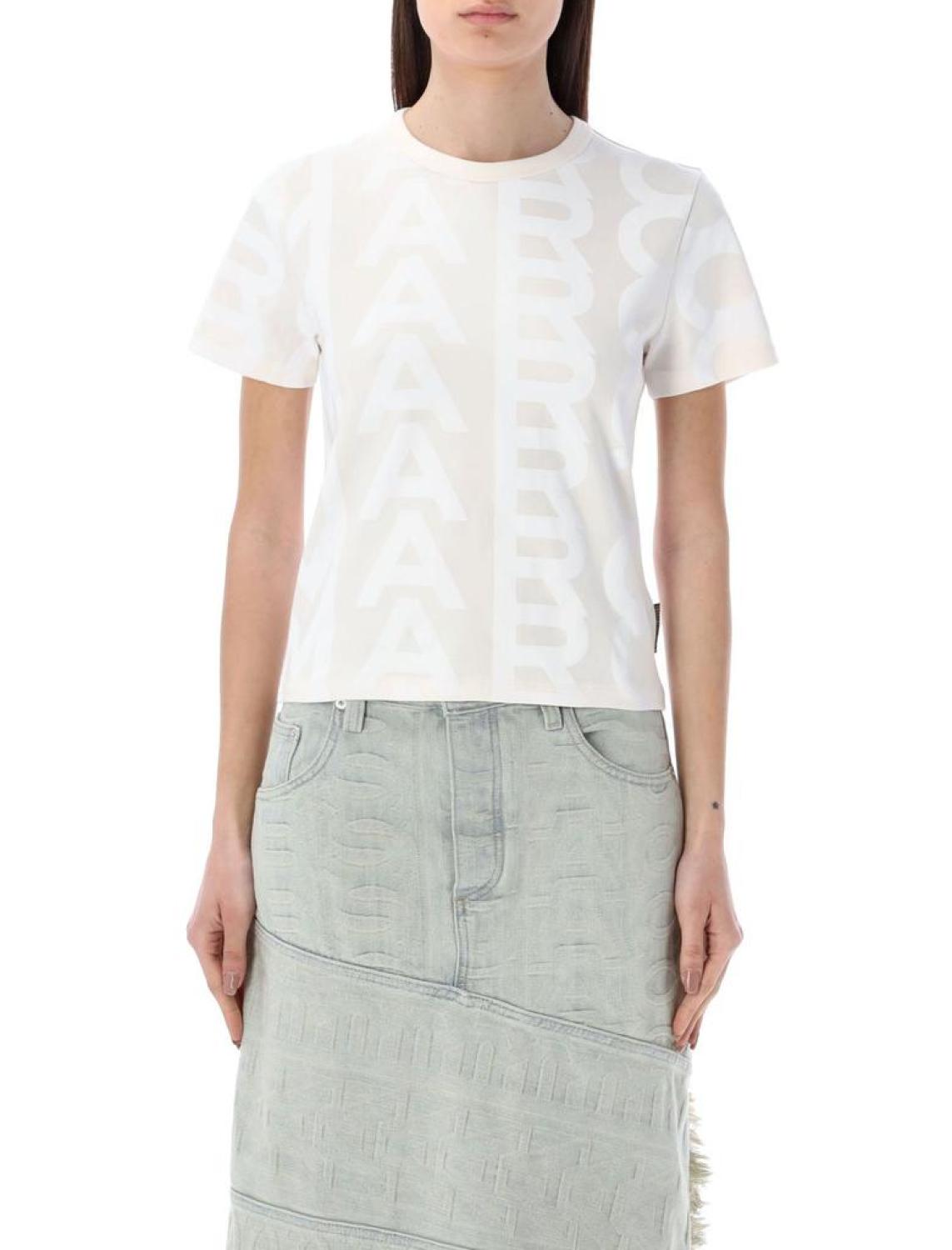 Marc Jacobs Logo Debossed Crewneck T-Shirt