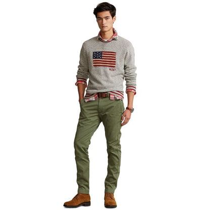 Men's Marled Flag Sweater