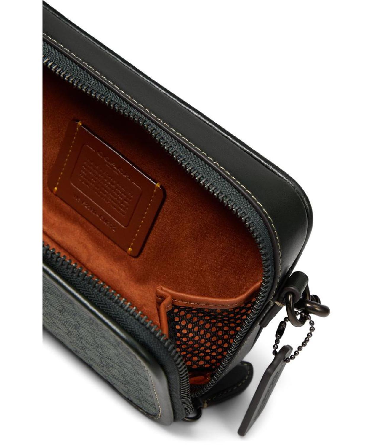 Charter Slim Crossbody in Micro Signature Jacquard