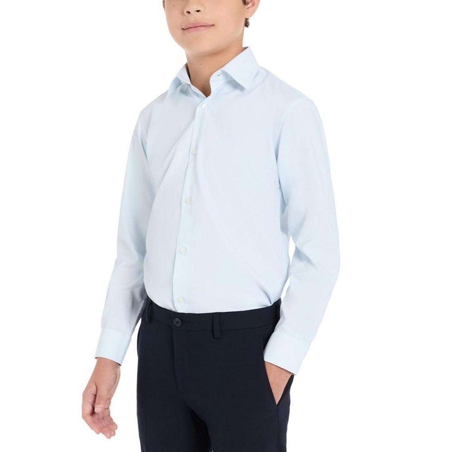 Big Boys Classic Fit Button Up Dress Shirt