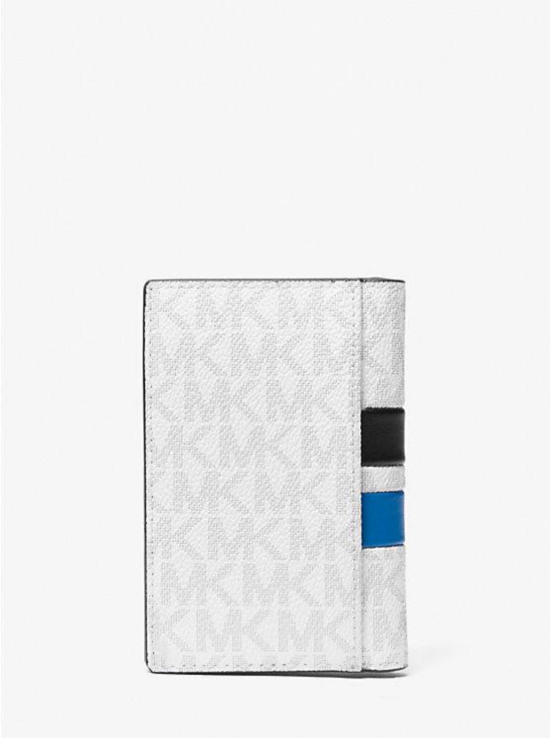 Signature Logo Stripe Bi-Fold Card Case