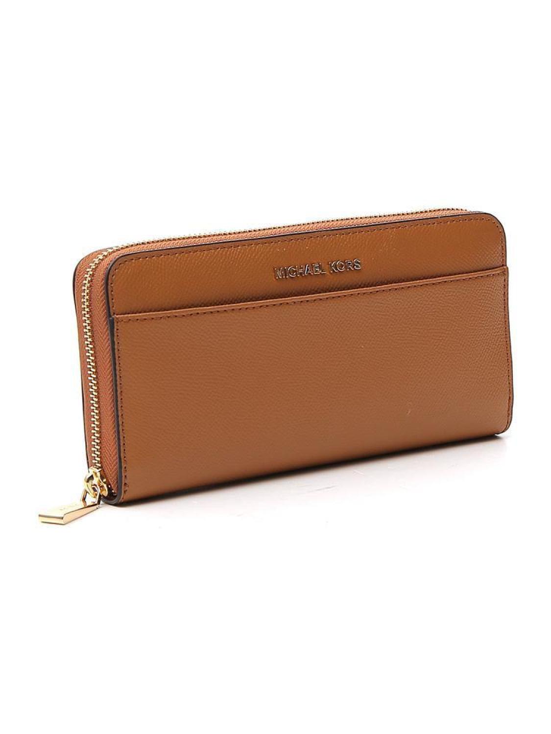 Michael Michael Kors Logo Plaque Zip-Up Wallet