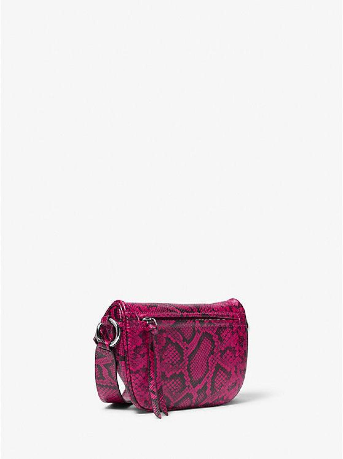 Slater Extra-Small Snake Embossed Leather Sling Pack