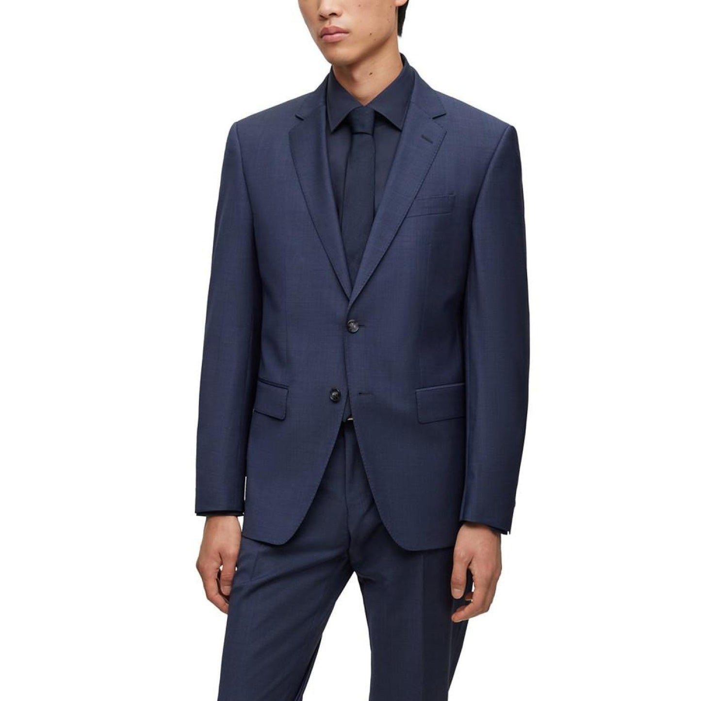 Men's Micro-Pattern Slim-Fit Suit
