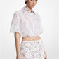 Floral Corded Lace Cropped Shirt