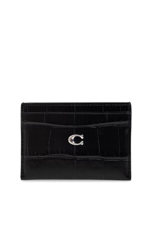Coach Logo Plaque Embossed Card Case