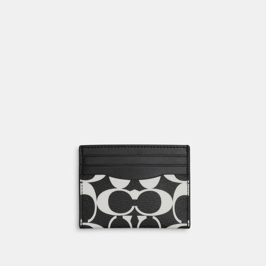 Coach Outlet Slim Id Card Case In Signature Canvas