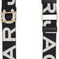 Black & White 'The Thin Logo Webbing' Shoulder Strap