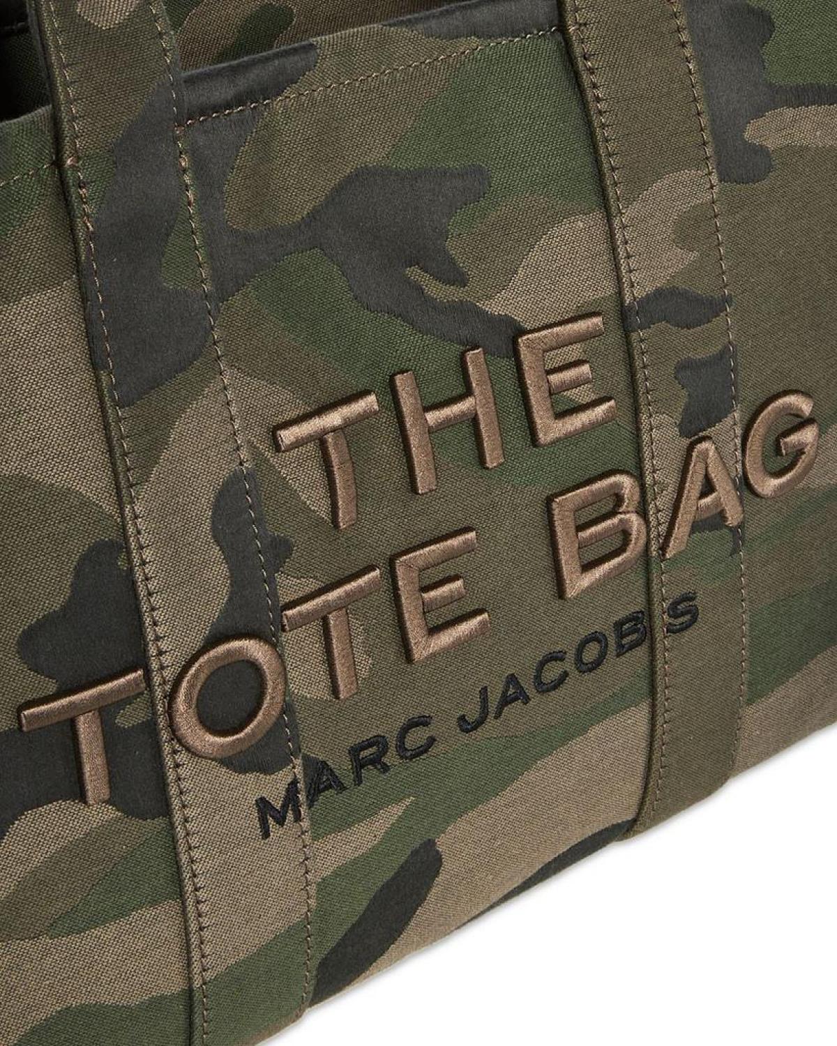 jacquard traveler tote bag The Camo Jacquard Medium Tote Bag