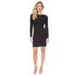 Women's Chain Cowl-Back Rhinestone Dress
