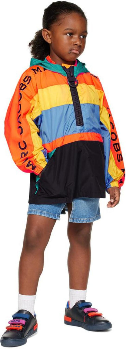 Kids Multicolor Hooded Jacket