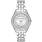 Women's Harlowe Three-Hand Silver-Tone Stainless Steel Bracelet Watch, 38mm