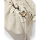 Meringue Smooth Nappa Leather Large Shoulder Bag