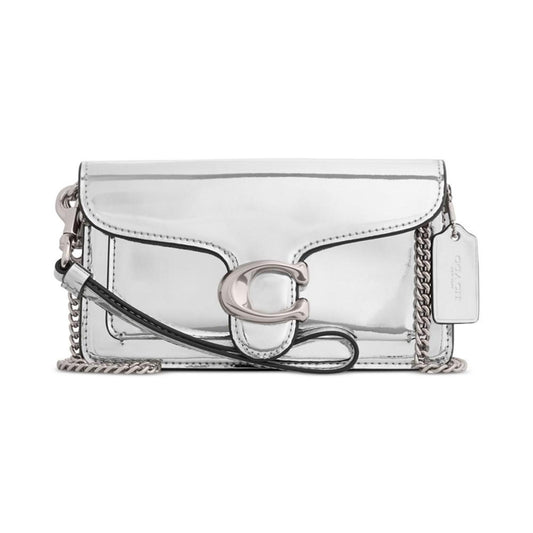 Tabby Metallic Leather Crossbody Wristlet