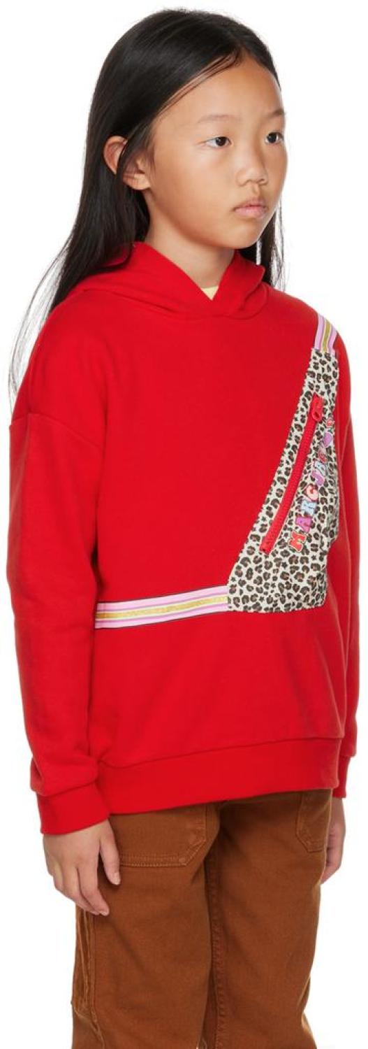 Kids Red Urban Jungle Fanny Pack Hoodie