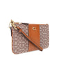 Coach Logo Plaque Monogrammed Small Wristlet Wallet