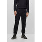 Stretch-cotton tracksuit bottoms with logo patch