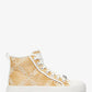 Evy Empire Logo Jacquard Straw High-Top Sneaker
