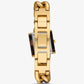 Petite Lock Pavé Gold-Tone and Tortoiseshell Acetate Chain Watch