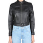 Michael Michael Kors Cropped Leather Biker Jacket
