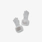 Faux Fur-Trim Knit Gloves