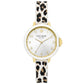 Women's Park Row Quartz Three Hand Animal Print Silicone Watch 34mm