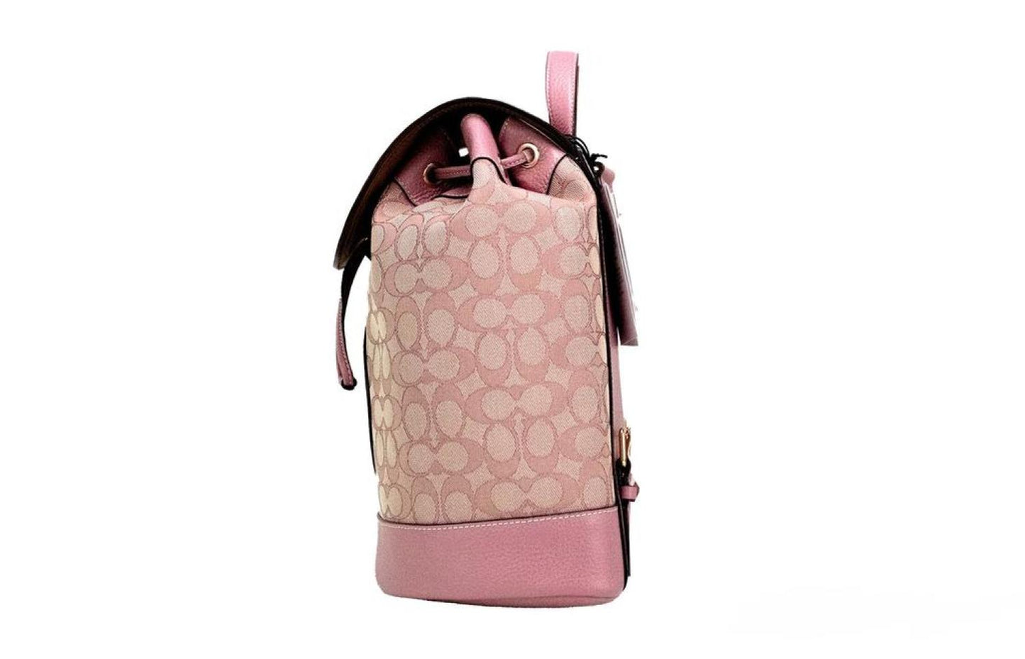 COACH Dempsey True pink Signature Jacquard Canvas Logo Patch Women's B